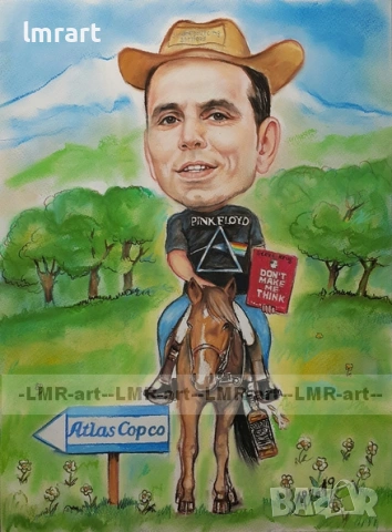 Рисувам ръчно КАРИКАТУРИ, ШАРЖ с пастели и моливи, снимка 5 - Картини - 54155356