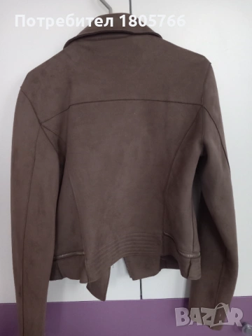 Дамско късо яке велур, снимка 3 - Якета - 53616335