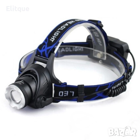 Фенер за глава със силна светлина и SOS режим, снимка 3 - Къмпинг осветление - 52709813