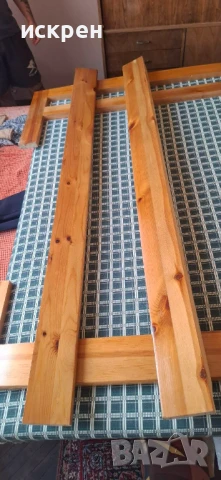 спалня от масивно дърво+матрак, снимка 3 - Спални и легла - 51190753