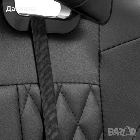 Геймърски стол с прибираща се подложка за крака и функция за масаж - черен, снимка 14 - Столове - 53237764