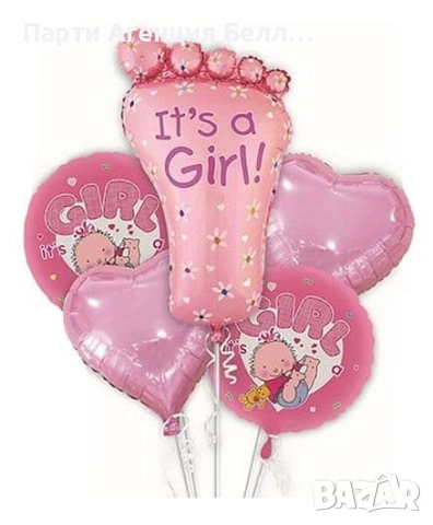 Балони комплект за посрещане на бебе, снимка 9 - Други услуги - 53562311