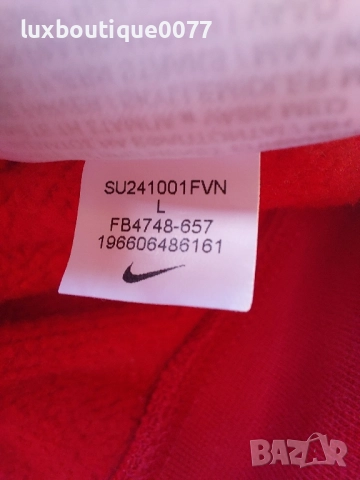 Чисто нов без етикет суичър Nike NBA Chicago Bulls L, снимка 8 - Суичъри - 52248086