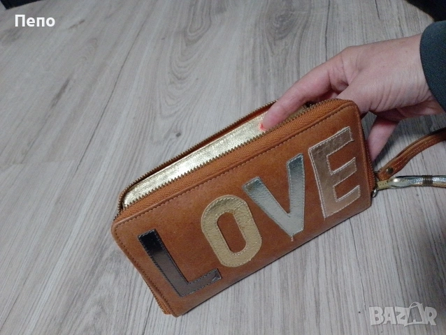 Естествена кожа портмоне 