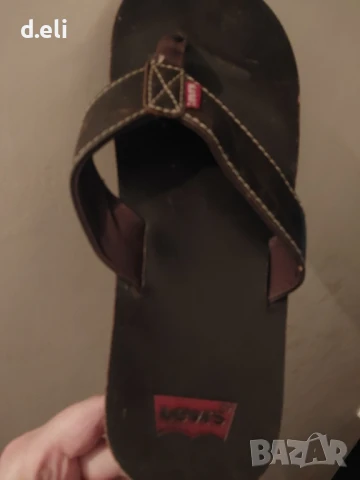 LEVI'S Original. Size 44 100% Leather , снимка 6 - Мъжки чехли - 45072909