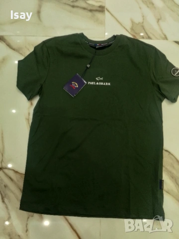 Мъжка тениска Паул Шарк М последен размер в тъмно зелен цвят , снимка 3 - Тениски - 53169324
