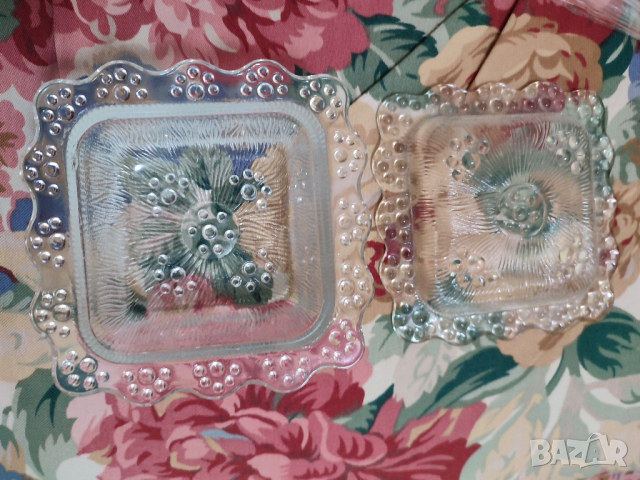 старинна вносна  стъклена кутийка за бижута, снимка 2 - Антикварни и старинни предмети - 44940353