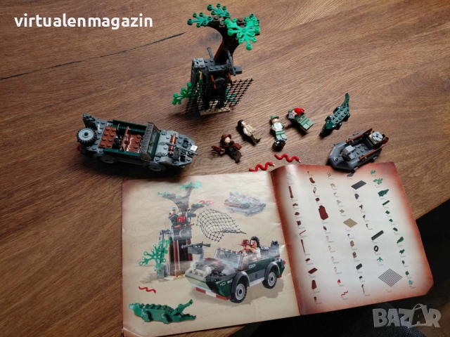 Лего Indiana Jones - Lego 7625 - Преследване край реката, снимка 12 - Колекции - 52909412
