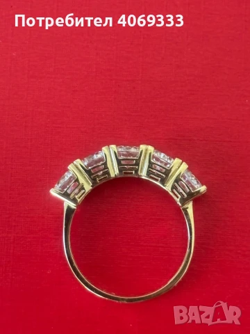 Нов златен пръстен 2.93гр  14к  54р-р, снимка 4 - Пръстени - 50824528