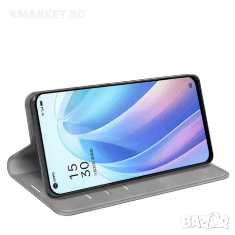 OPPO Reno7 SE 5G Retro-skin Magnetic Кожен Калъф и Протектор, снимка 8 - Калъфи, кейсове - 49234462