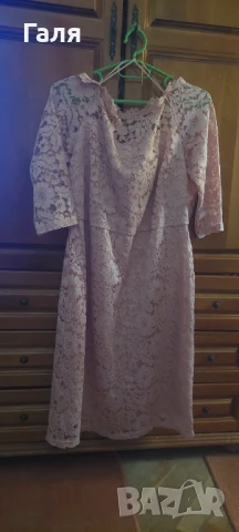 Рокля NEXT,дантела пепел от рози, размер 18, снимка 5 - Рокли - 51427551