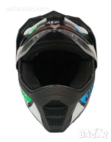 Каска Крос Мотор/Скутер/Бъги/Вело/АТВ -192-1, снимка 4 - Аксесоари и консумативи - 52099367