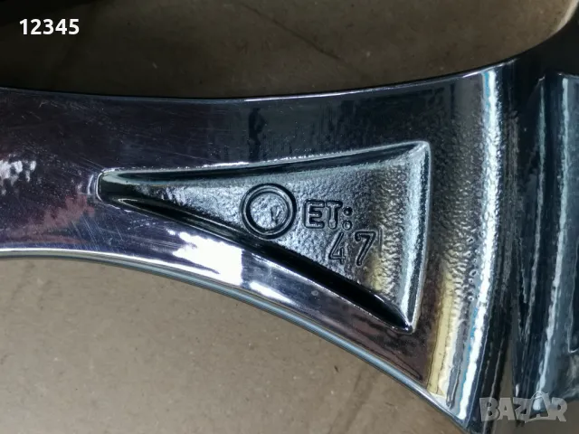 нови никелирани джанти BROCK 17’’5x114,3 -№774, снимка 13 - Гуми и джанти - 49780399