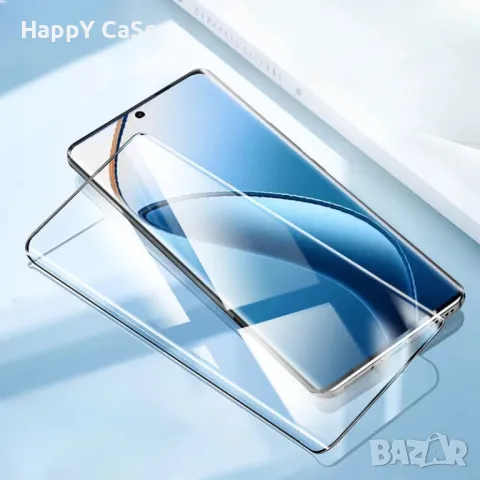 Realme 12 Pro+ / 12 Pro / 3D ЦЯЛО ЛЕПИЛО Извит стъклен протектор за екран, снимка 4 - Фолия, протектори - 46838815