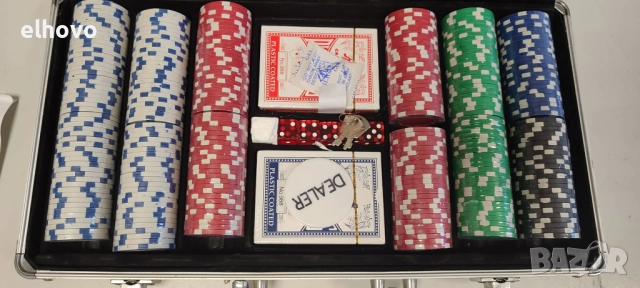 Комплект за покер в куфарче#1, снимка 2 - Настолни игри - 52195491