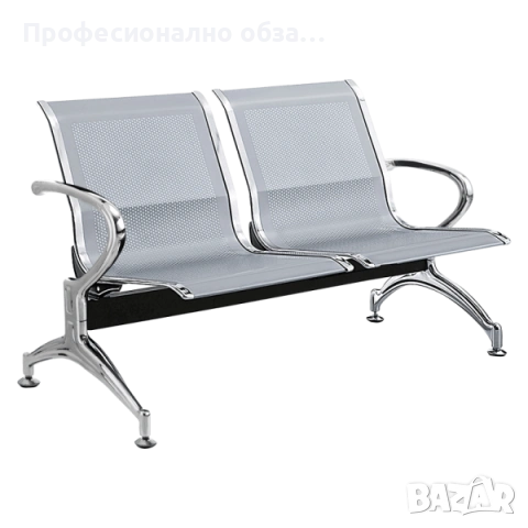 4 местна метална пейка посетителска,метална пейка 4-5-6-7 места за чакалня, снимка 2 - Столове - 50767072