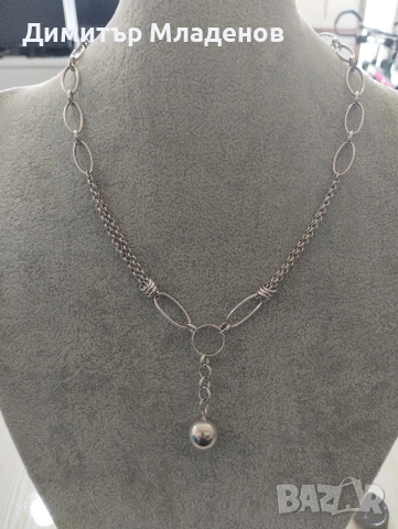 Сребърно колие 18,36гр., снимка 2 - Колиета, медальони, синджири - 53885708