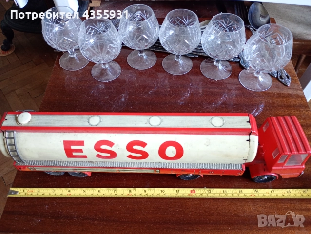 50см Стара играчка камион старинна играчка метален камион  стари играчки камионче, снимка 2 - Колекции - 52160137