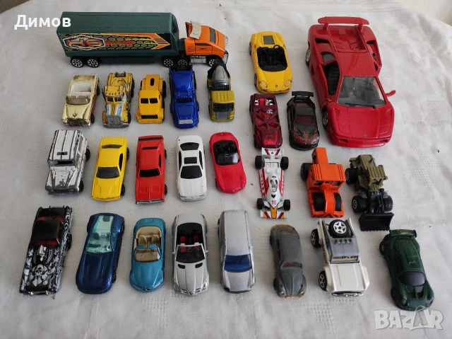 Голям лот метални колички 