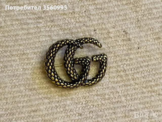 Гучи брошка Gucci Италия, снимка 1 - Други - 48075444