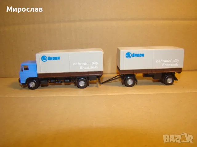 IGRA H0 1/87 LIAZ SKODA EUROPE КАМИОН МОДЕЛ КОЛИЧКА ТИР, снимка 1