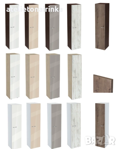 Етажерка Ава 5.1 с цяла врата постформинг