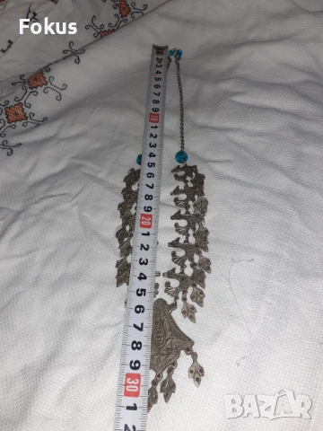 Възрожденски накит с пиленца за носия трепка кучка, снимка 7 - Антикварни и старинни предмети - 53280402