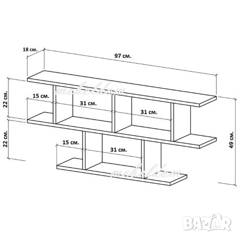 Етажерка за стена,полица,етажерки(код-0162), снимка 6 - Етажерки - 36246736