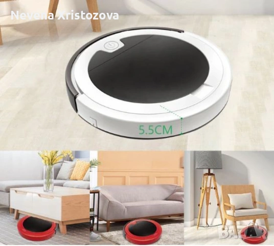 Прахосмукачка робот за сухо и мокро почистване с дистанционно управление - ROBOT7, снимка 6 - Други - 53631499