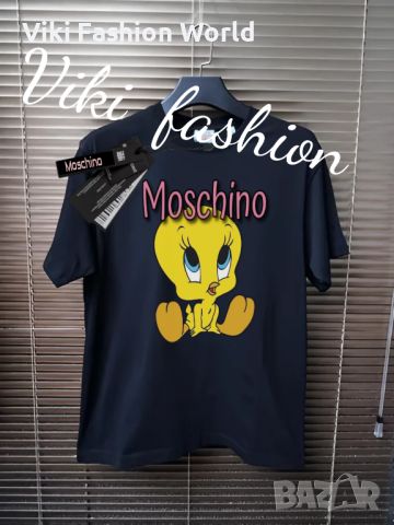 Love moschino черни и.бели тениски с къс ръкав , снимка 1 - Тениски - 45533291