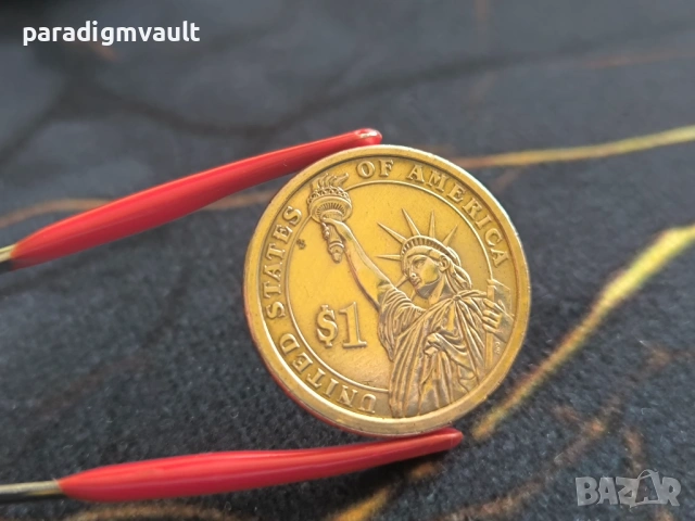 Монета - САЩ - 1 долар (Мартин Ван Бюрен) UNC | 2008г., снимка 2 - Нумизматика и бонистика - 54007948