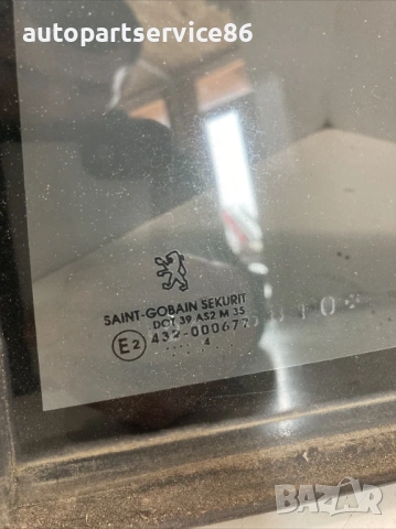 Задно ляво стъкло на прозорец за врата за Peugeot 607 (2006), снимка 3 - Части - 53770384