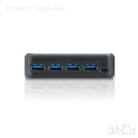 ATEN US434 :: Периферен превключвател, 4 x 4, USB 3.0 (4 PC поделят 4 USB у-ва), снимка 1 - Кабели и адаптери - 46702891