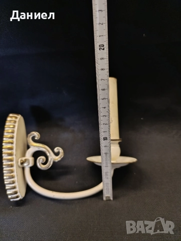 Месингова лампа за стена, снимка 4 - Антикварни и старинни предмети - 52134507