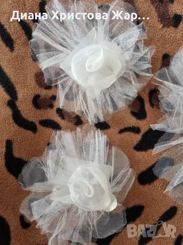 СВАТБЕНА УКРАСА ЗА КОЛА С МЛАДОЖЕНЦИ, снимка 3 - Декорация - 49475014