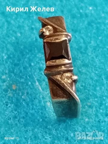 Сребърен пръстен с ювелирно фасетиран ОНИКС ръчна изработка 37175, снимка 4 - Пръстени - 52864475