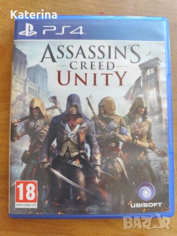 Игра за PS 4 Assassin's creed Unity, снимка 1 - Игри за PlayStation - 46501847