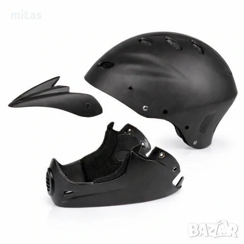 Модулна кросова каска VENTURA, Full face, DOT Сертификат, Регулируема, Размер: M/L, снимка 6 - Аксесоари за велосипеди - 46191653