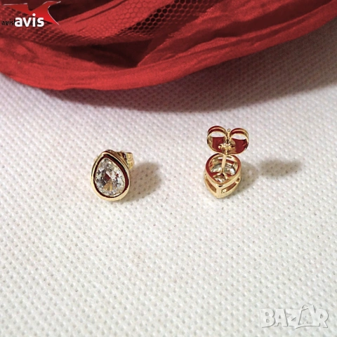 Комплект с 14К златно покритие 264187, снимка 3 - Бижутерийни комплекти - 54012428