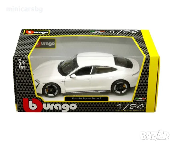 Метални колички: Porsche Taycan Turbo S - Bburago, снимка 2 - Колекции - 48242504