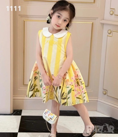 Детска Рокля Fendi, снимка 5 - Детски рокли и поли - 53720386