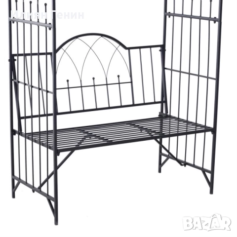 Арка от рози с пейка, снимка 6 - Градински мебели, декорация  - 52576833