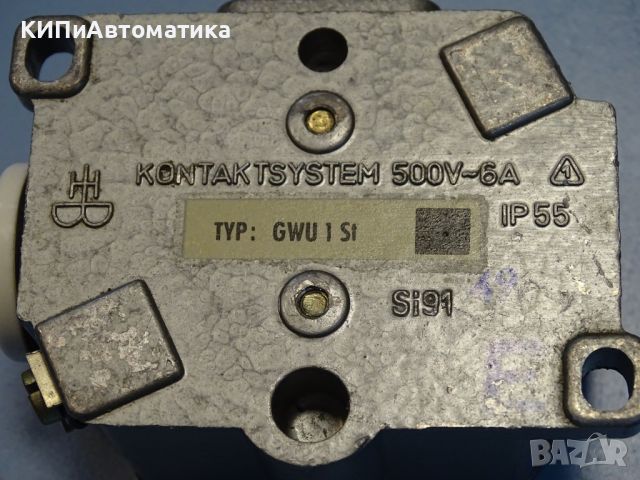 краен изключвател Kontactsystem GWU 1 St Limit Switch 6A 500V DDR VEB, снимка 5 - Резервни части за машини - 46086606