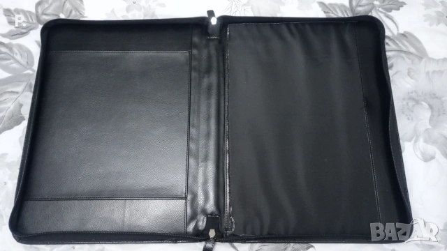 Черна кожена чанта , снимка 6 - Чанти - 53140162