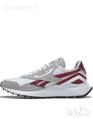 Унисекс маратонки REEBOK Classic Leather Legacy AZ Shoes White/Grey/Burgundy, снимка 1 - Маратонки - 46070978