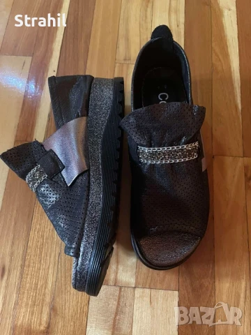 Обувки от естествена кожа с камъни, снимка 5 - Дамски ежедневни обувки - 51319689