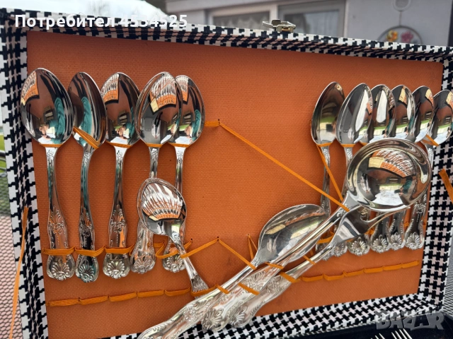 ✨ Луксозен комплект посребрени прибори – Made in Italy – 51 части с куфарче и сертификат ✨, снимка 3 - Антикварни и старинни предмети - 53456558