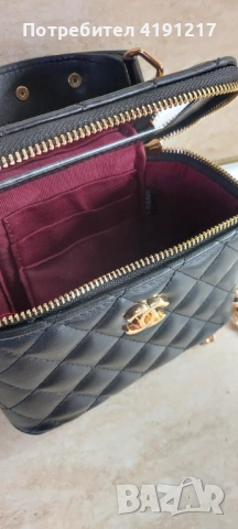 Луксозна дамска чанта CHANEL – черна, капитонирана, снимка 2 - Чанти - 53572912