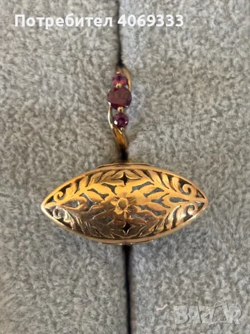 Красив Златен пръстен бадем 6.5гр 14к, снимка 3 - Пръстени - 49872292