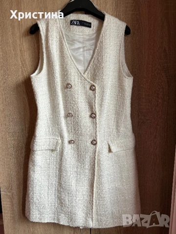 Рокля / сукман на Зара , снимка 2 - Рокли - 53948473